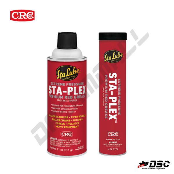 [CRC] Sta-Plex EP Red Grease #SL3190 #SL3192 (씨알씨/고압용 리튬계그리스) 14oz./Cartridge & 11oz./Aerosol