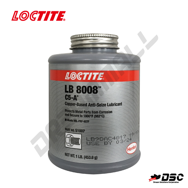 [LOCTITE] LB8008 C5-A(51007) Copper-Based Anti-Seize Lubricant (록타이트 LB8008/C5-A/카파안티씨즈) 453.6gr/CAN