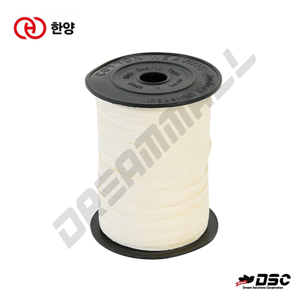 [한양] 면사테이프/배관부속 연결부위 마감용  Cotton Yarn Tape/0.08mmx8mmx35M/Roll