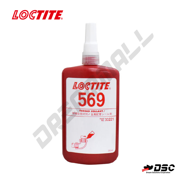 [LOCTITE] 569/THREAD SEALANT (록타이트 569/배관밀봉제/공압전용) 250ml/Bottle