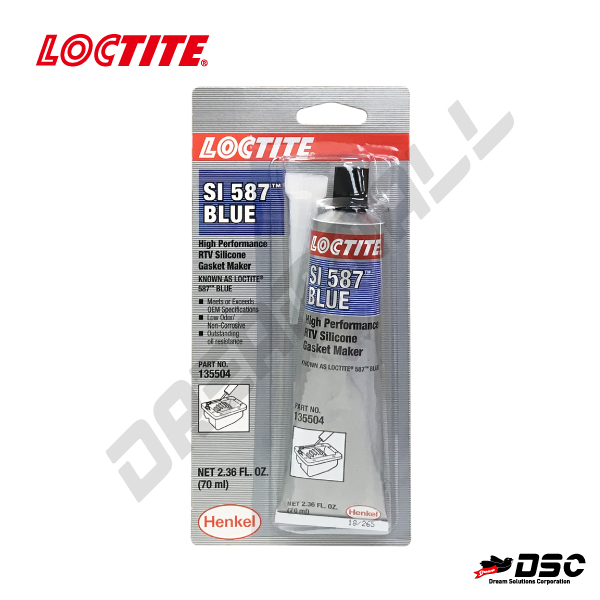 [LOCTITE]SI 587 70ml/RTV Silicone Gasket Maker #58730 (록타이트 587/블루 실리콘가스켓) 70ml Tube/Blister Pack