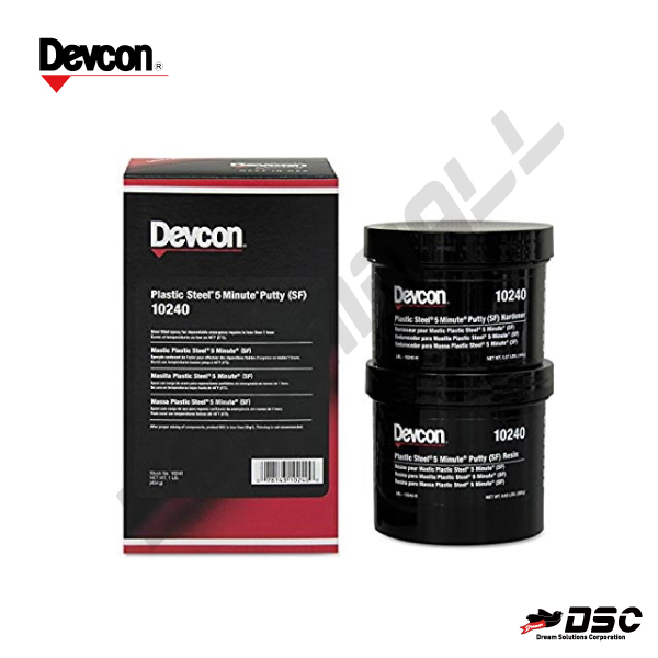 [DEVCON] 데브콘 10240/5분 경화 에폭시퍼티 (Plastic Steel 5min.Epoxy Putty SF 10240) 454gr/SET