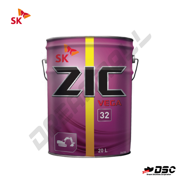 [SK] ZIC VEGA-32 (베가32/내마모제 첨가 유압작동유) 20LT/CAN