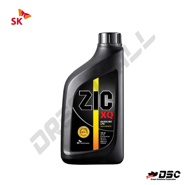 [SK] ZIC XQ 5W-40 (가솔린/LPG 합성엔진오일) 1LT*12EA/BOX