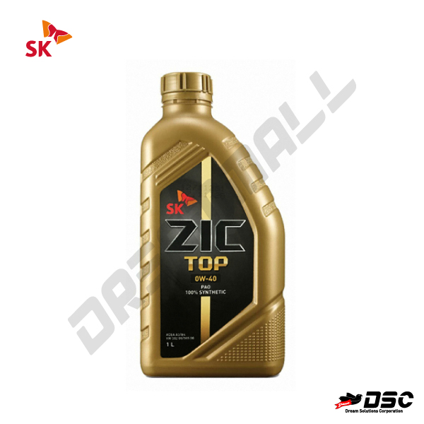 [SK] ZIC XQ TOP 0W-40 (가솔린합성엔진오일) 1LT