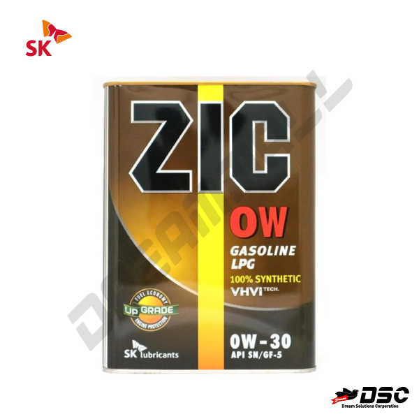 [SK] ZIC 0W 0W-30 (가솔린LPG합성엔진오일) 4LT/4EA BOX