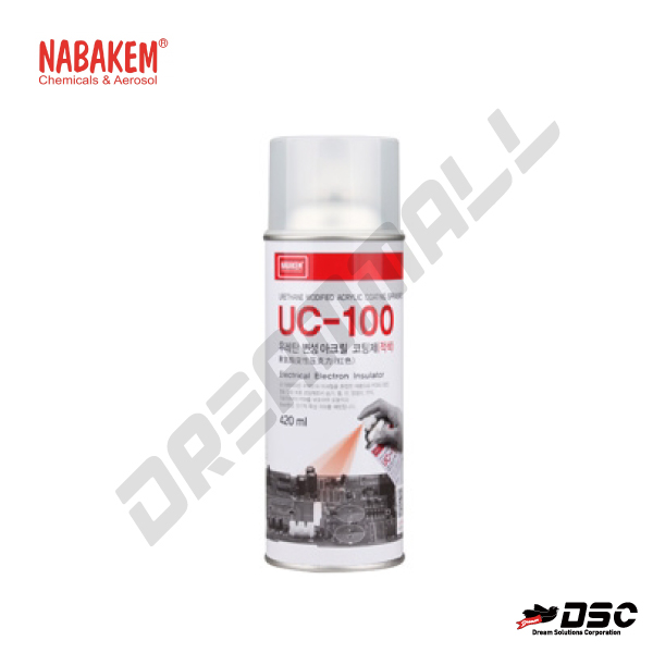 [NABAKEM] UC-100 (나바켐/우레탄코팅제/적색) 420ml/Aerosol