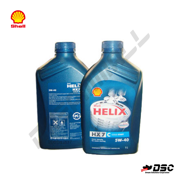 [SHELL] 힐릭스 헤릭스 HELIX HX7 5W-40 (쉘/디젤 엔진오일) 1LT/Bottle