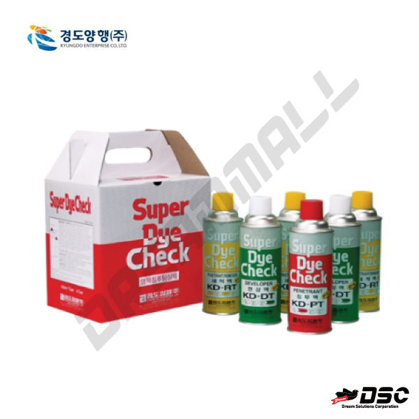 [경도양행] Super Dye Check 슈퍼다이체크/세트 (침투탐상제/SET/세척3/현상2/침투1) 6EA/SET
