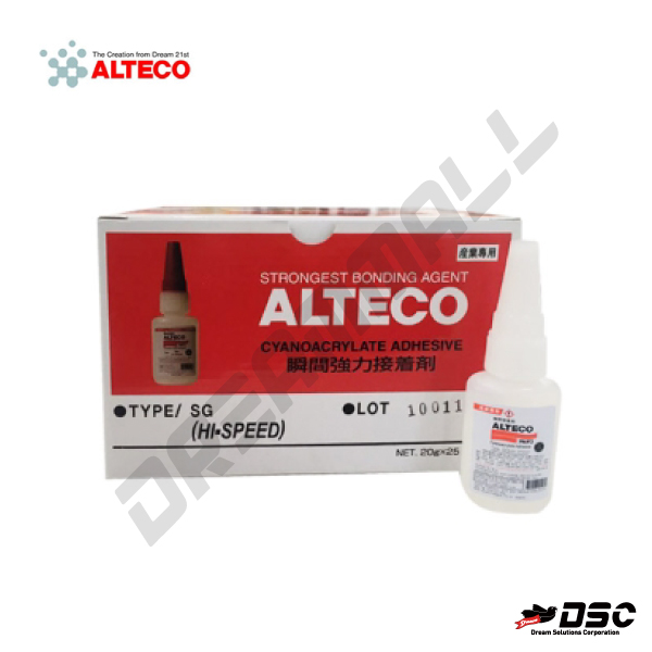 [ALTECO] 하이스피드 HI-SPEED SG (알테코/알데코/순간강력접착제) 20gr,50gr/Bottle (박스판매)