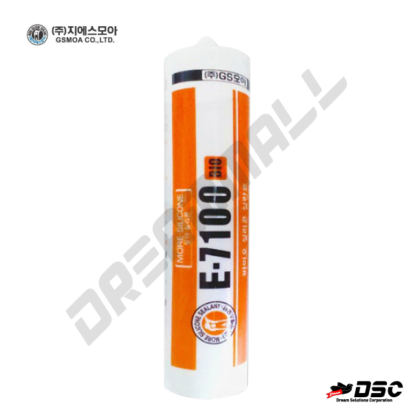 [GSMOA] Silicone Sealant E-7100 (모아씰/친환경 욕조용/주방용/백색) 300ml/Cartridge