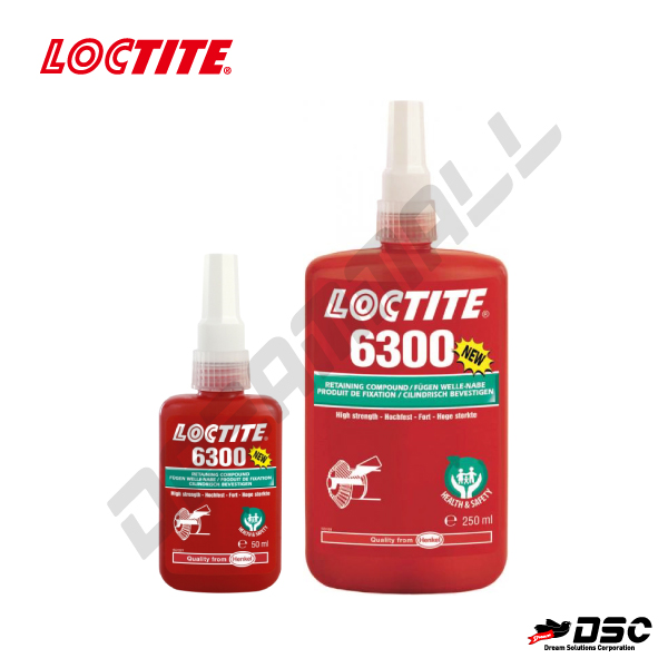 [LOCTITE] 6300 (록타이트/고강도 축혈부 고정제/녹색) 50ml & 250ml/Bottle