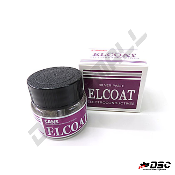 [ELCOAT] P-100 (엘코트/1액형 도전성 수지도료코팅/도전성접착제/실버) 20gr/Bottle
