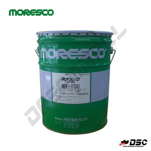 [MORESCO] Neovac Rotary Pump Oil MR-100 (모레스코/네오박/고진공로타리펌프오일/석유계) 20LT/PAIL