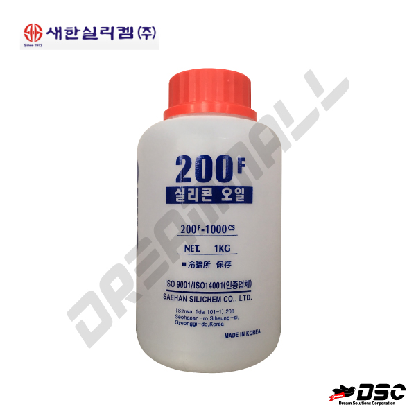 [SAEHAN] SILICONE OIL 200F-1000CS (새한/실리콘오일) 1kg/PVC CAN
