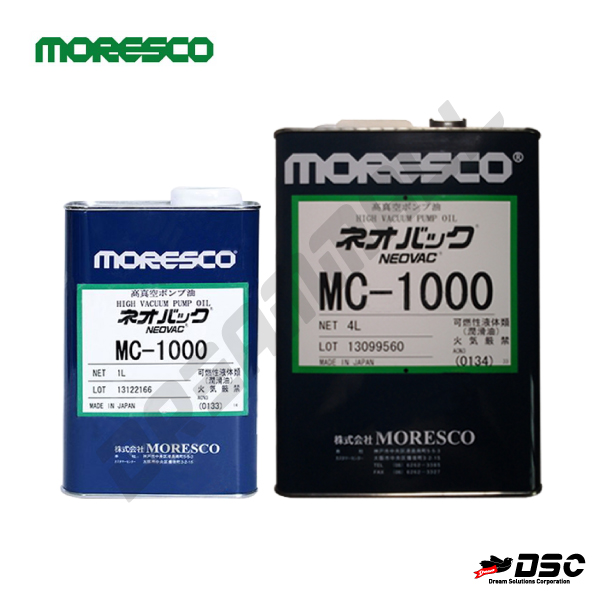 [MORESCO] Neovac Center Valve Oil MC-1000 (모레스코/네오박/중앙밸브오일) 1LT,4LT,20LT/CAN