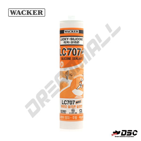 [WACKER] LC-707 (럭키실리콘/욕조용/바이오실리콘/곰팡이방지) 270ml/Cartridge