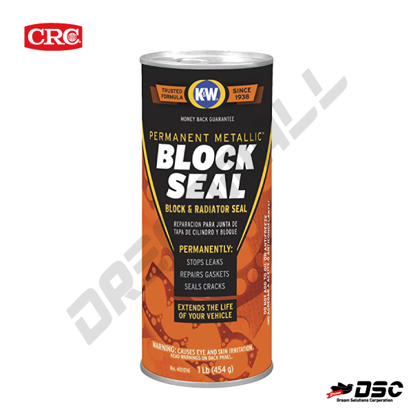 [CRC] K&W Permanent Metallic Block Seal Head Gasket Repair #401016 (엔진블럭&라디에이터 밀봉보수제) 16wt.oz./CAN
