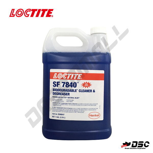 [LOCTITE] 록타이트 SF 7840/고농축생분해성 세척/탈지제 (LOCTITE/ NATURAL BLUE  SF7840) 1gal (3.78ℓ)/PE CAN