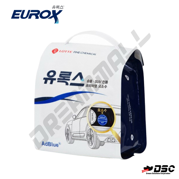 [EUROX] 차량용 요소수 (유록스 AdBlue/벤츠,BMW,승용,SUV전용) 3.5L PouchX 4개/Box