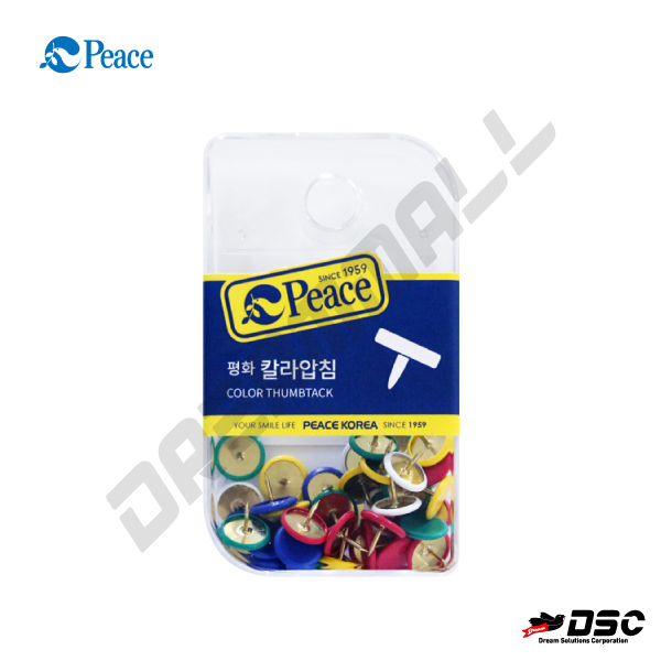 [평화] Color Thumbtack (피스코리아/칼라압침 행거용) ∅10.3 X H5mm(25.4gr)