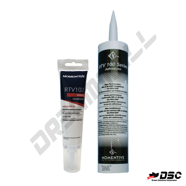 [MOMENTIVE] 모멘티브 모맨티브 RTV 102 White (Silicone Rubber Adhesive Sealant ) 2.8fl.oz Tube & 300ml/Cartridge