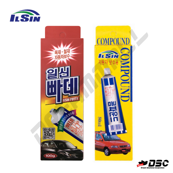 [ILSIN] IS-7210 IS-7220 PUTTY & COMPOUND (일신/빠데&컴파운드) 100g & 80ml Tube/30EA BOX
