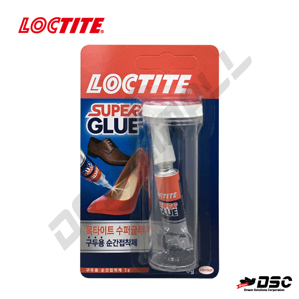 [LOCTITE] SUPER GLUE (록타이트/슈퍼글루 구두용 순간접착제) 3gr Tube/Blister Pack