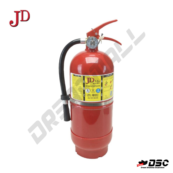 [JD] FIRE EXTINGUISHER 보급형 분말소화기 (진도/제이디/소화기/소화안전용품/소방자재) 3.3kg