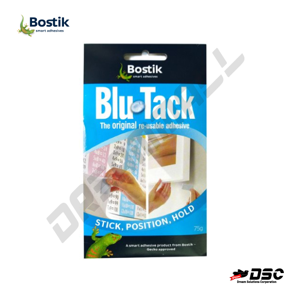 [BOSTIK] BLU TACK BLUE 오리지날 75g (보스틱/블루택 블루/재활용 점착식접착제) 75g/Pack