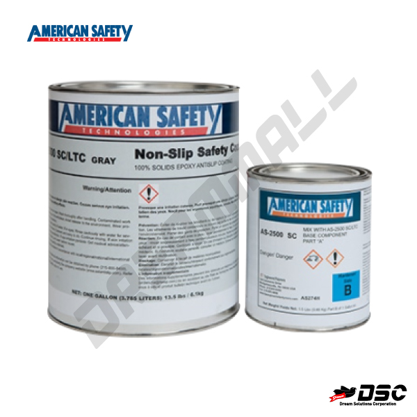 [AMERICAN SAFETY] A25001 AS-2500/미끄럼빙지 코팅제 (데브콘/Non-Slip Safety Coating AS-2500) 6.1KG/SET