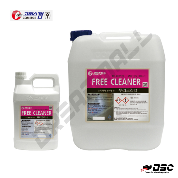 [코머스켐] 푸리크리너/바닥표면세정제 (FREE CLEANER/All-Purpose Cleaner Concentrate) 3.75L & 18.75L/CAN