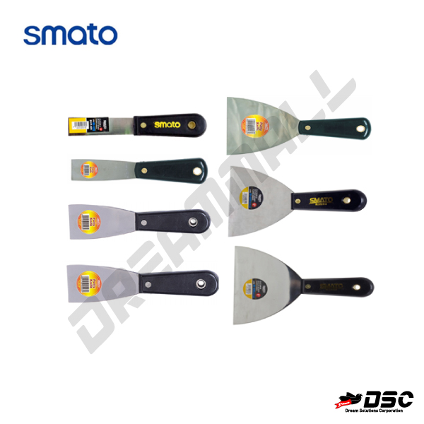 [SMATO] 스마토 헤라/유연형 7종 7/8인치,1 1/4인치,2인치,3인치,4인치,5인치,6인치 (SMATO Flexible Putty Knife 7종)