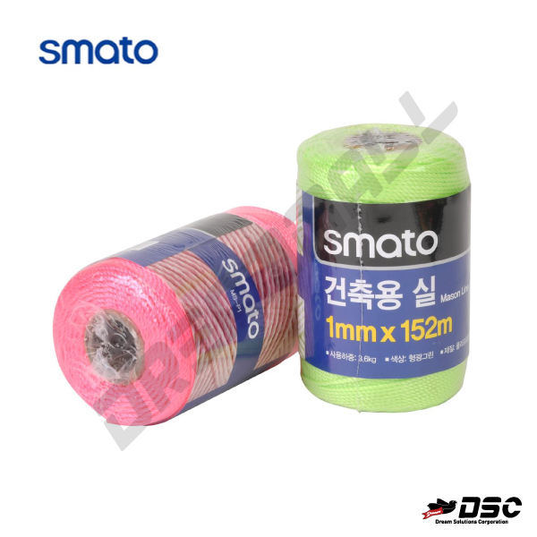 [SMATO] 건축용 실 스마토로프(1mm x 152m) 형광그린,형광핑크