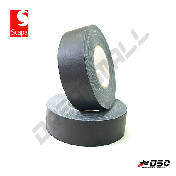 [SCAPA] 스카파 흑색 무광 면테이프 50mm X 50M (면테이프, 테이프)