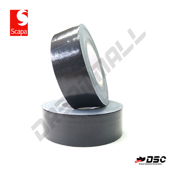 [SCAPA] 스카파 흑색 유광 면테이프 50mm X 50M (면테이프, 테이프)
