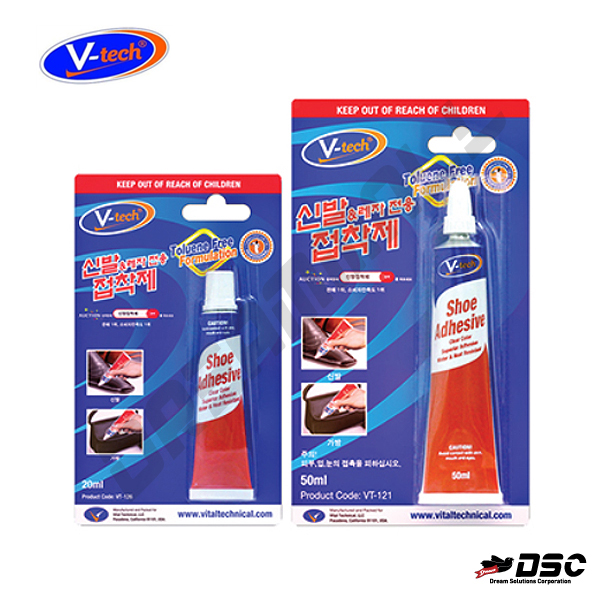 [V-TECH] 브이텍 VT-126,VT-121 (신발접착제/Shoe Adhesive) 20ml & 50ml/Blister Pack