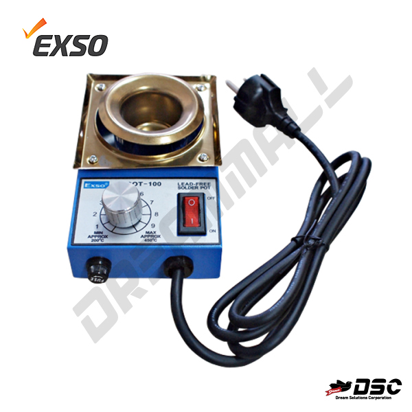 [EXSO] 엑소 솔더링 폿트 SOT-100 (납솥/SOLDERING POT SOT-100 & 납솥 히터) 0.5kg 소형/200~450℃