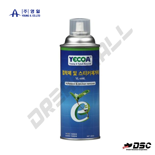 [YECOA] YL-600L 영일/점착,접착제 및 스티커제거제 (Adhesive & Sticker Remover) 420ml/Aerosol