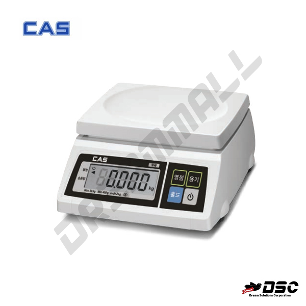 [CAS] SW-1S 카스전자저울/단순중량/주방저울 (최대표시 2kg~30kg)