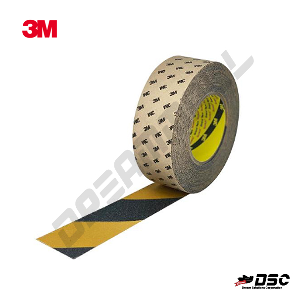 [3M] 쓰리엠 미끄럼방지테이프(보급형/검정+노랑 안전용) (3M/Multi-Purpose Anti-Slip Tape) 50mm×15M/Roll
