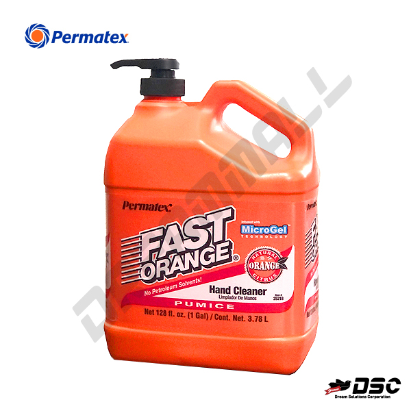 [PERMATEX] 퍼마텍스 #25218 /오렌지핸드크리너 (Fast Orange Hand Cleaner/Pumice) 3.78L(1Gallon)/Pump Type