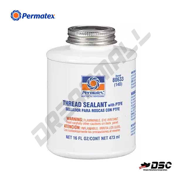 [PERMATEX] 퍼마텍스 #80633(14D) 테프론나사실란트/배관밀봉제 (Thread Sealant with PTFE #80633/14D) 16fl.oz(473ml)/Can