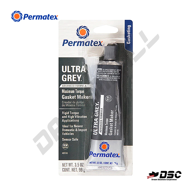 [PERMATEX] 퍼마텍스 #89145 (82194) 599BR 울트라 그레이 실리콘 가스켓 (Ultra Grey Gasket Maker/회색) 3.5oz.(99g)/Tube