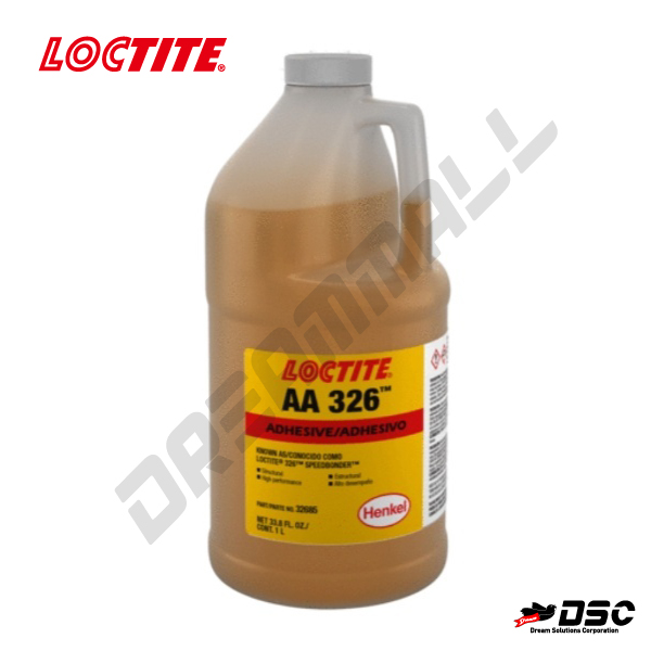 [LOCTITE] Light Cure Adhesive AA326 BL(151760/135242) (록타이트/UV접착제/BLUE) 1Liter/PE CAN