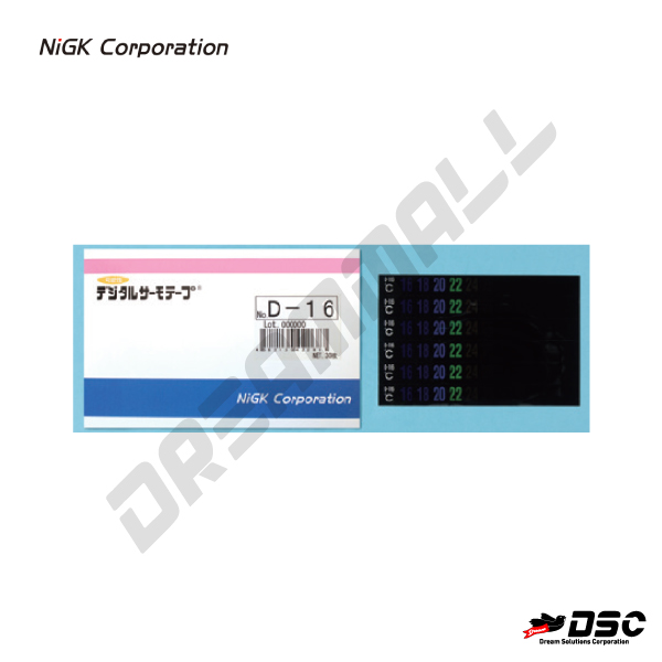 [NIGK] 디지탈 써모테이프 D (Digital Thermo Tape D) 10mmX92mmX30pcs/pkg