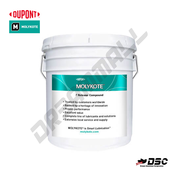 [MOLYKOTE] 7 RELEASE COMPOUND (몰리코트/다목적윤활 및 이형제) 3.6kg/PE CAN