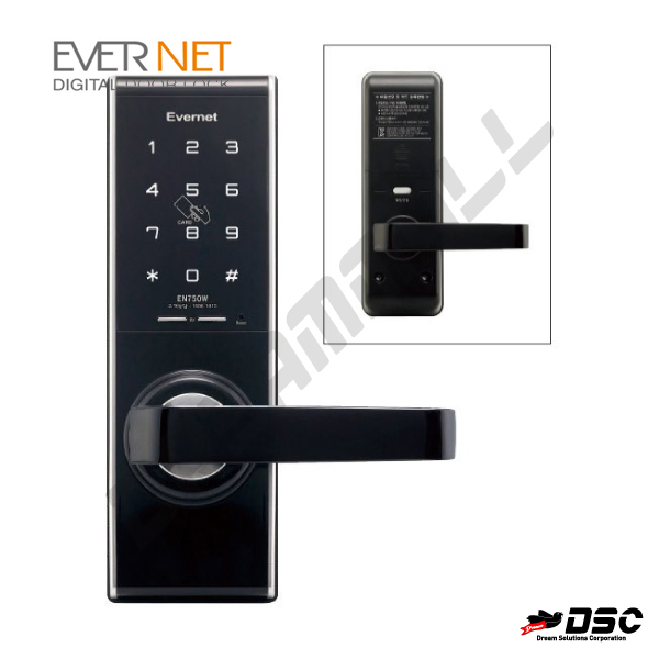 [에버넷] 디지털도어록 EN750W-SN (주키,목문용) DIGITAL DOOR LOCK