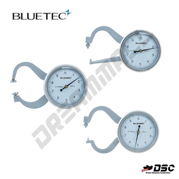 [BLUETEC] 블루텍 다이얼 캘리퍼 게이지 BD-A10 곡면 평면 파이프 두께측정 측정공구 휴대용