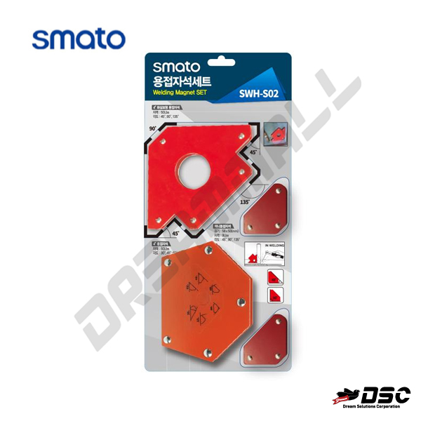 [SMATO] 스마토 용접자석 세트 SWH-S02(4PCS) 화살표형 4인치